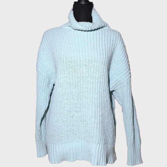 Aerie Baby Blue Knit Pullover Sweater, Size XS - Picture 1 of 6